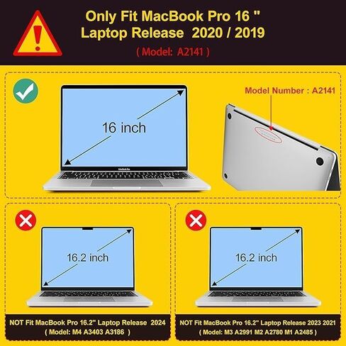 RuiHe.C Compatible with MacBook Pro 16 inch Case 2020-2019 Release,Model A2141, with Touch Bar Touch ID, Plastic Hard Shell Case & Screen Protector & Keyboard Cover-Mountain peak3 in Saudi Arabia