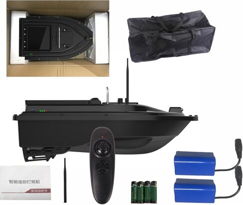 Bait Boat, RC Fishing Boats, 300m/328Yards Range Remote Control Boat, 4.4lbs Load Capacity, Dual 5200mAh Battery & Motor System for Long-Range Fish in Saudi Arabia