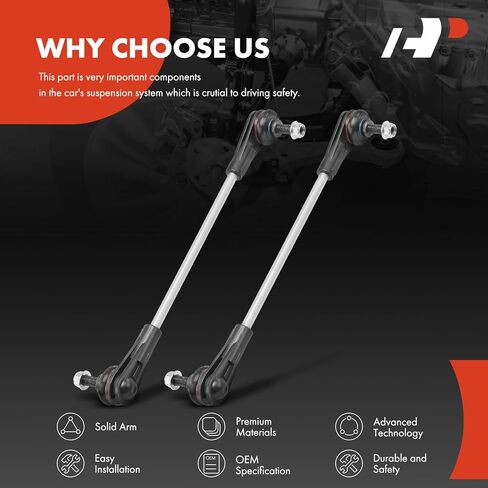 A-Premium 2 x Front Sway Bar Links Stabilizer Bar Links, Compatible with BMW 2016-2020 X1, 2020 228i xDrive Gran Coupe, 2018-2020 X2, M235i xDrive Gran Coupe & Mini Cooper Clubman, Cooper Countryman in Saudi Arabia