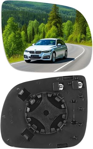 مرآة جانبية للركاب على الجانب الأيمن متوافقة مع 2009-2017 AUDI Q5، 2010-2015 AUDI Q7، 2014-2017 AUDI SQ5، مرآة جانبية مع لوحة دعم، استبدل 8R0857536F in Kuwait