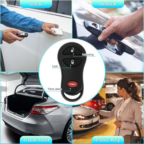 X AUTOHAUX 2 مجموعة 315 ميجا هرتز GQ43VT17T دخول بدون مفتاح عن بعد الإشعال المستجيب مفتاح فوب لدودج لرام 1500 2500 3500 بيك اب 2002-2005 64 رقاقة 3 أزرار 2 مجموعة in Saudi Arabia