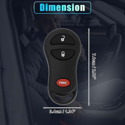 X AUTOHAUX 2 مجموعة 315 ميجا هرتز GQ43VT17T دخول بدون مفتاح عن بعد الإشعال المستجيب مفتاح فوب لدودج لرام 1500 2500 3500 بيك اب 2002-2005 64 رقاقة 3 أزرار 2 مجموعة in Saudi Arabia