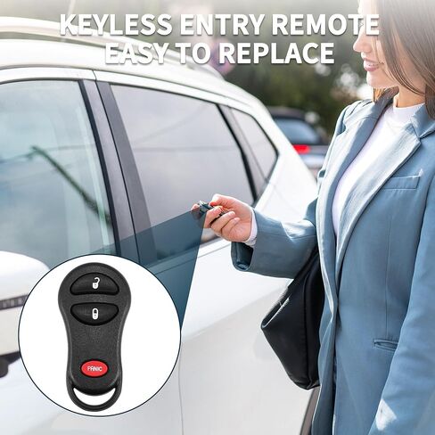 Keyless Entry Remote for Ram 1500 2500 3500 Pickup 2001-2005 315Mhz GQ43VT17T 3 Button Reusable | Control Replacement Car Key Fob 1 Pcs in Saudi Arabia
