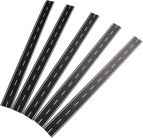 5 Pcs N Scale 1:160 Black Road Strips 40mm x 500mm, Self-Adhesive Model Railroad Scenery for Easy Layout Customization in Saudi Arabia