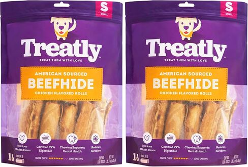 American Sourced Beefhide Chips Dog Chew Treats - Chicken Flavor, 22oz/1 Pack in Saudi Arabia