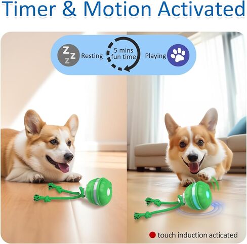 Interactive Dog Toys, Motion Activated Dog Ball, Automatic Rolling Ball Toys for Puppy/Small Dogs in Saudi Arabia