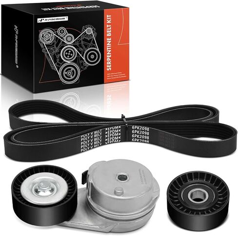 A-Premium Engine Serpentine Belt Drive Kit Compatible with Dodge & Chrysler Cars - Charger 2006-2007/2010, Magnum 2006-2007, 300 2006-2007 - 5.7L in Saudi Arabia