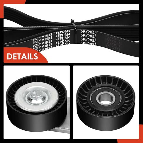 A-Premium Engine Serpentine Belt Drive Kit Compatible with Dodge & Chrysler Cars - Charger 2006-2007/2010, Magnum 2006-2007, 300 2006-2007 - 5.7L in Saudi Arabia