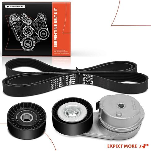 A-Premium Engine Serpentine Belt Drive Kit Compatible with Dodge & Chrysler Cars - Charger 2006-2007/2010, Magnum 2006-2007, 300 2006-2007 - 5.7L in Saudi Arabia