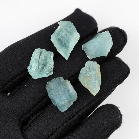 5 قطع من أحجار الزبرجد الزرقاء الخام الطبيعية، أحجار بالجملة، بلورات شفاء الشاكرا، أحجار خشنة كبيرة الحجم، إمداد فضفاض، صناعة المجوهرات بنفسك، تغليف الأسلاك، حجر بخت شهر مارس in Kuwait