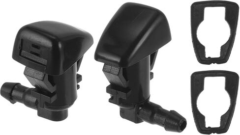 2 Pcs Front Windshield Washer Nozzle 2 Pcs Gasket for Chevy Colorado 2015-2023 Windshield Spray Nozzles Wiper Spray Washer Jet No.22944961 Black in Saudi Arabia