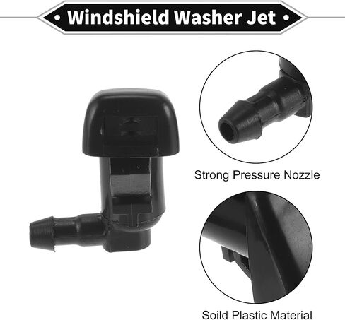 2 Pcs Front Windshield Washer Nozzle 2 Pcs Gasket for Chevy Colorado 2015-2023 Windshield Spray Nozzles Wiper Spray Washer Jet No.22944961 Black in Saudi Arabia