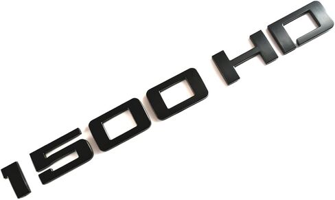 2 قطعة 1500HD 1500 HD لوحات تحمل أسماء، شارات ثلاثية الأبعاد بديلة لـ Gm Silverado Sierra (كروم) in Kuwait