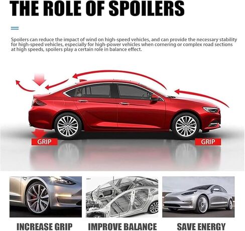 سبويلر خلفي للسيارة Nissan Altima V 2012 2013 2014 2015، سبويلر خلفي للسيارة، سبويلر خلفي للسقف، ملحقات تزيين سبويلر للسيارة، أسود ساطع in Saudi Arabia