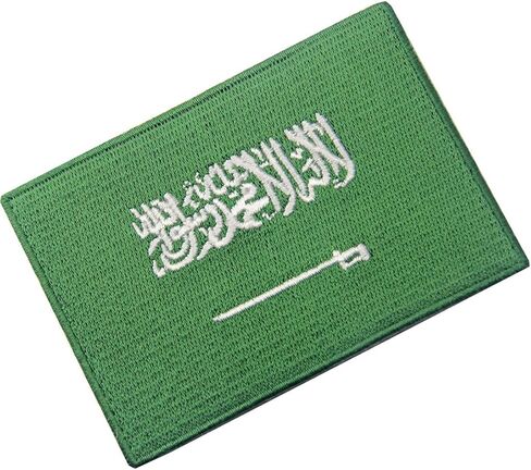 Saudi Arabia Flag Patch Embroidered Applique Iron On Sew On Arab National Emblem in Saudi Arabia