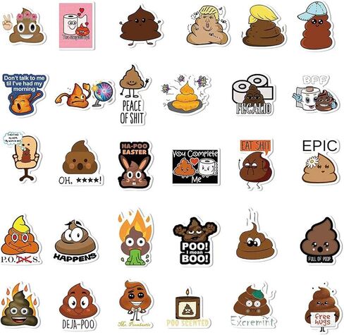BEINME 60 Pieces Funny Sticky Notes, Cute Cartoon Gag Sticky Notes Vinyl Waterproof Stickers for Laptops, Cell Phones, Mugs, Journals, Dangerous Bar Stickers Student Rewards Funny Prizes in Saudi Arabia