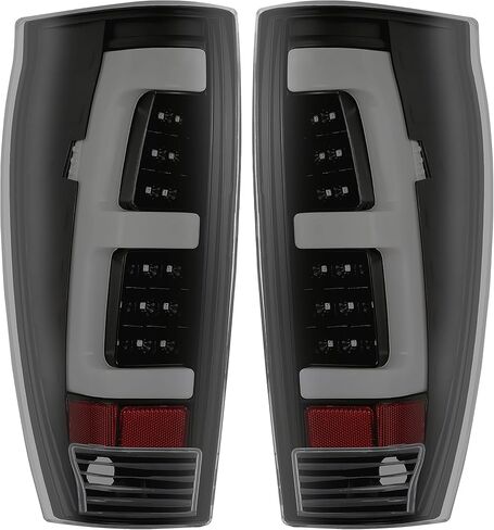 KUAFU LED Tail Light Pair Compatible with 2002-2006 Chevy Avalanche 1500 2500 Smoke Lens LED Tube Bar Tail Lamp Left & Right Replacement for 15771437 15771438 GM2800153 GM2801153 in Saudi Arabia