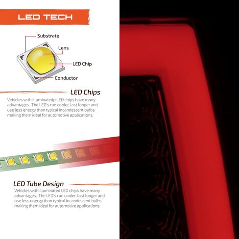 AKKON-للأسود المدخن 00-06 جي إم سي يوكون XL 1500/2500 تشيفي سوبربان تاهو عمود إضاءة LED أضواء الفرامل الخلفية يسار + يمين in Saudi Arabia