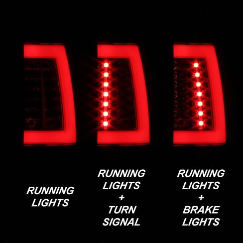 AKKON-للأسود المدخن 00-06 جي إم سي يوكون XL 1500/2500 تشيفي سوبربان تاهو عمود إضاءة LED أضواء الفرامل الخلفية يسار + يمين in Saudi Arabia
