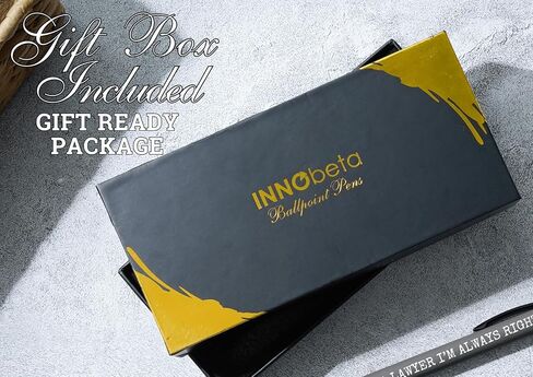مجموعة أقلام حبر جاف من InnoBeta Lawyer Gifts مكونة من 4 قطع، هدايا مضحكة للمحامين للرجال، أدوات مكتبية لعيد المحامي، عيد الميلاد، عيد الميلاد - الأفضل على الإطلاق in Saudi Arabia