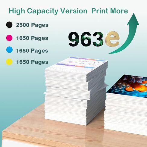 خراطيش حبر 936e 936XL مع رقاقة بديلة عالية الإنتاجية لحزمة التحرير والسرد لخراطيش الحبر HP 936 لطابعة HP OfficeJet Pro 9120e 9125e 9122e 9135e 9110b 9128e 9130e 9130b ذات التنسيق العريض 9730e (4 عبوات) in Kuwait