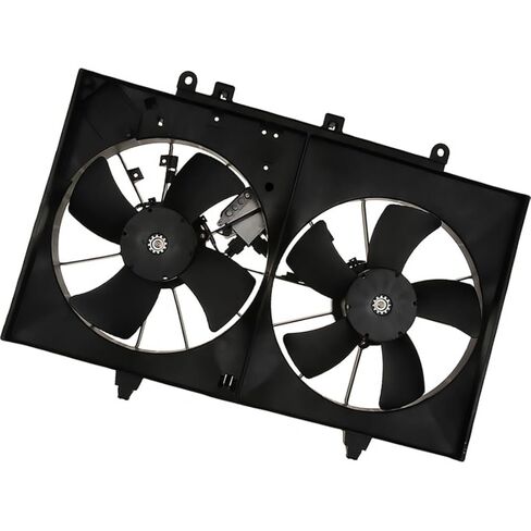 Dual Radiator and Condenser Fan Assembly for Infiniti M35,M45 2006 2007 2008 2009 2010 Replacement 21481EH100, 21481EH11A 1X in Saudi Arabia