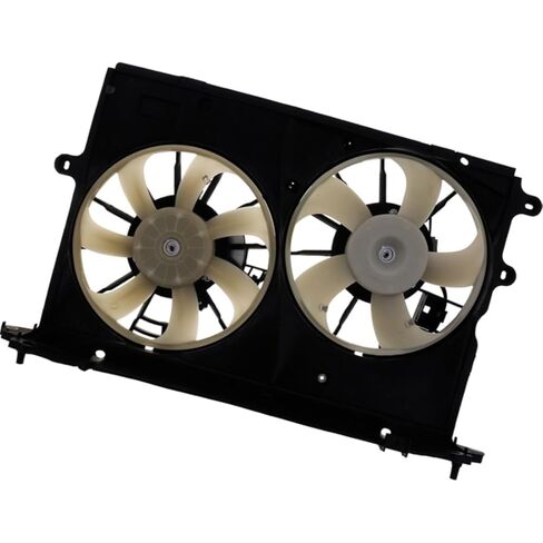 Dual Radiator and Condenser Fan Assembly for Pontiac Vibe 2009 2010 1 x in Saudi Arabia
