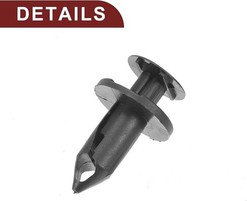 Car Front Fender Skirt Clip for Ford Escape 2008-2012 Durable No.N807389S/21030249/6503598 | Bumper Push Type Plastic Retainer Rivets Black 25 Pcs in Saudi Arabia