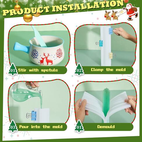 Tessco Heart Shaped Long Tube Silicone Mold Heart Soap Embed Molds Soap Mold Heart Shape Column Mold Soap Making Supplies with Spatula 3 Pcs Binder Clips for Soap Chocolate Candy Cake (Pink, Heart) in Kuwait