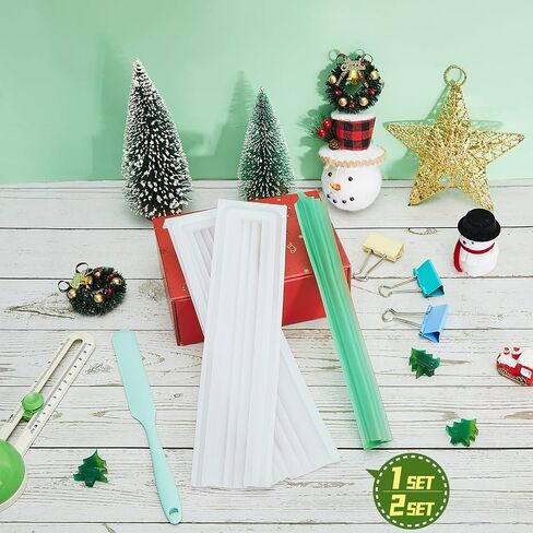 Tessco Heart Shaped Long Tube Silicone Mold Heart Soap Embed Molds Soap Mold Heart Shape Column Mold Soap Making Supplies with Spatula 3 Pcs Binder Clips for Soap Chocolate Candy Cake (Pink, Heart) in Kuwait