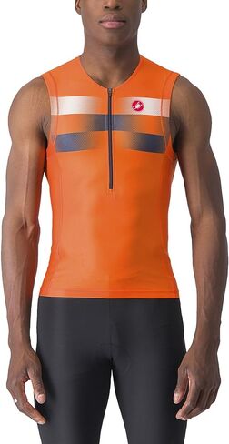 CASTELLI Free Tri 2 Sleeveless Top - Men's, White/Black2, XXL in Kuwait