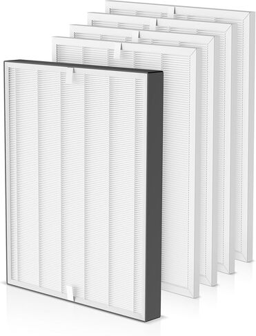 3000 Replacement Filters Compatible with Air Doctor 3000M Commercial Units 3000, Includes 1 High-Efficiency Filter and 4 Pleated Pre-Filters, Comparable to Part # ADF3001, ADF3010 in Kuwait