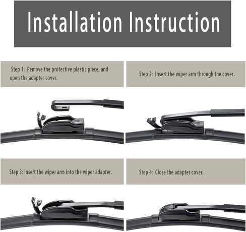 Front Windshield Wiper Blades for 2012-2014 Chevy Captiva Sport 24" & 16" Set in Saudi Arabia