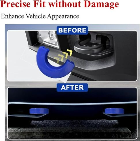 Tow Hook Covers for Silverado 1500 2007-2025, Hitch Cover Front Customized Car Tow Hooks Compatible with Chevrolet Silverado 1500 Accessories 2007-2025 (Blue) in Saudi Arabia