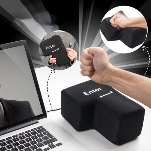 Creative Super Sized Giant Enter Key USB Big Enter Button Comfortable Economic Desktop Pillow Stress Relief Punch Bag in Saudi Arabia