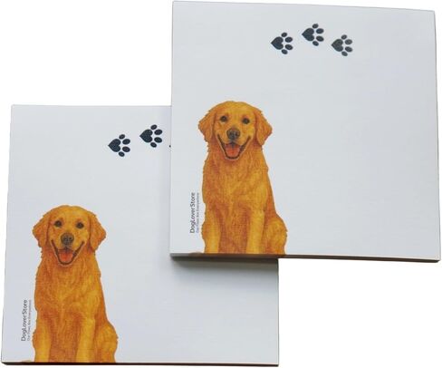 Golden Retriever Sticky Notes Notepad Sitting - 100 Sheets in Saudi Arabia