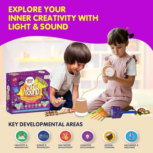 Genius Box Learning STEM Toy for 5+ Year Age: Light and Sound DIY,Activity Kit, Learning Kit, Educational Kit in Saudi Arabia