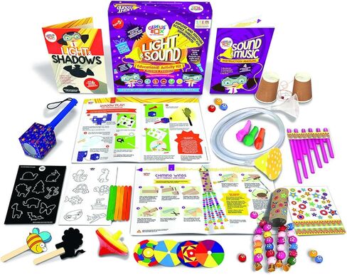 Genius Box Learning STEM Toy for 5+ Year Age: Light and Sound DIY,Activity Kit, Learning Kit, Educational Kit in Saudi Arabia