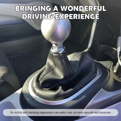 Car Shift Boot Cover, Stick Shift Cover, Dustproof Gear Shifter Protection Sleeve Gaiter, Auto Leather Shifter Lever Knob Boot Protector for Most Manual Transmission Cars (Black) in Kuwait