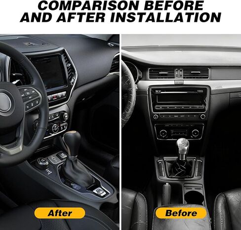 Gold Gear Shift Knob Handle Compatible with Cherokee 2014-2019 Replace 5YD291X9AA 68253072AA 5YD291X9AB in Saudi Arabia