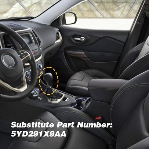 Gold Gear Shift Knob Handle Compatible with Cherokee 2014-2019 Replace 5YD291X9AA 68253072AA 5YD291X9AB in Saudi Arabia