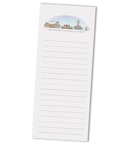 Valiant Gifts Texas Longhorns Skyline 8.5 x 3.5 Paper Lined Memo Pad - College Stationary & Desk Accessory in Saudi Arabia