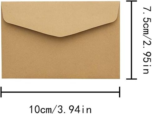 Kraft Mini Envelopes Brown Kraft Envelopes for Gift Cards and Business Cards (4"x2.95" 30 Pack) in Saudi Arabia