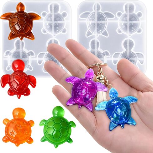 Sea Turtle Box Resin Mold with Lid, Creative Container Epoxy Resin Casting Mould, Sea Animal Silicone Storage Mold DIY Jewelry Holder Trinket Plate Resin Clay Craft Art Supplies Making Home Decor in Saudi Arabia