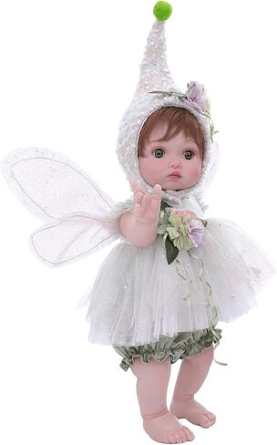 Baby Doll, 18 Inch Reborn Baby Dolls – Realistic Lifelike Green Fairy Newborn Girl Doll, Real Life Baby Dolls with Accessories, Gift for 3+ Year Old Girls, Pretend Play & Collection in Saudi Arabia