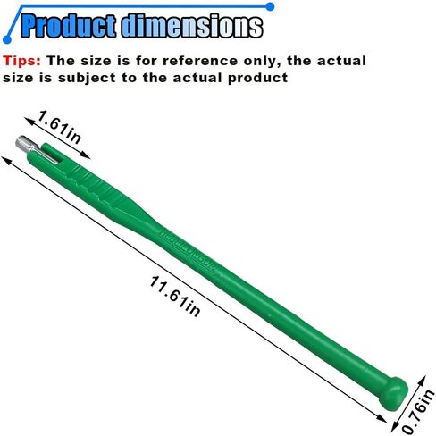 Car Tire Valve Stem Puller, Metal Tire Valve Stem Installer with Rubber Boot, Universal Valve Stem Removal Tool, Non-Slip Grip, Valve Stem Installation Tool, Off-Set Pivoting Head (Green) in Saudi Arabia