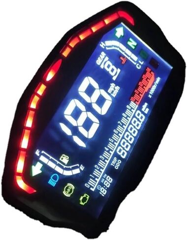 عداد سرعة الدراجة النارية مقياس سرعة الدوران الرقمي للدراجات النارية LED لوحة القيادة RPM أجزاء الملحقات مقياس سرعة الدوران مقياس سرعة الدوران عداد المسافات مقياس سرعة الدوران الرقمي in Kuwait