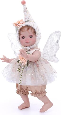 Baby Doll, 18 Inch Reborn Baby Dolls – Realistic Lifelike Green Fairy Newborn Girl Doll, Real Life Baby Dolls with Accessories, Gift for 3+ Year Old Girls, Pretend Play & Collection in Saudi Arabia