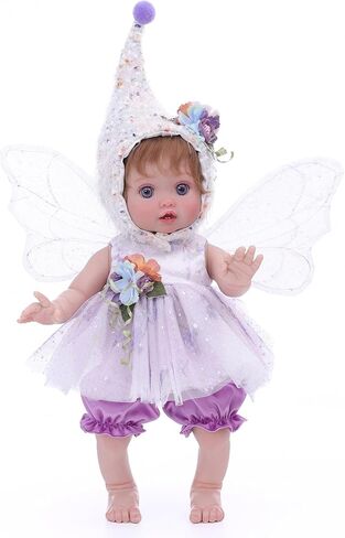 Baby Doll, 18 Inch Reborn Baby Dolls – Realistic Lifelike Green Fairy Newborn Girl Doll, Real Life Baby Dolls with Accessories, Gift for 3+ Year Old Girls, Pretend Play & Collection in Saudi Arabia