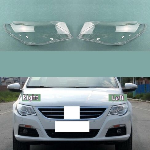 Compatible With Compatible With Passat CC 2009-2012 Headlight Lamp Shade Cover - Plexiglass Lens Protection(1 Left) in Saudi Arabia